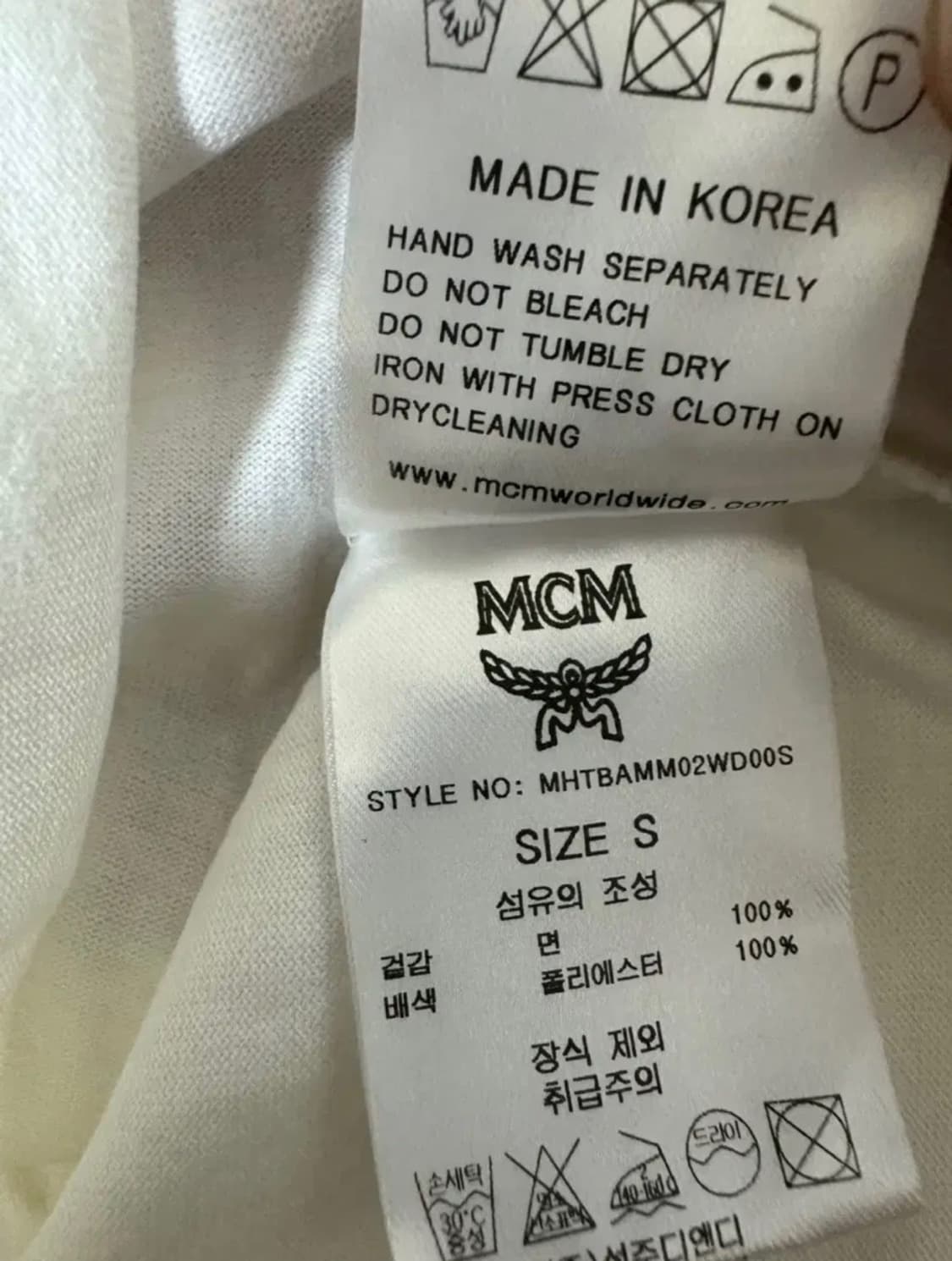 MCM 화이트 포켓 반팔 티셔츠 상품이미지6