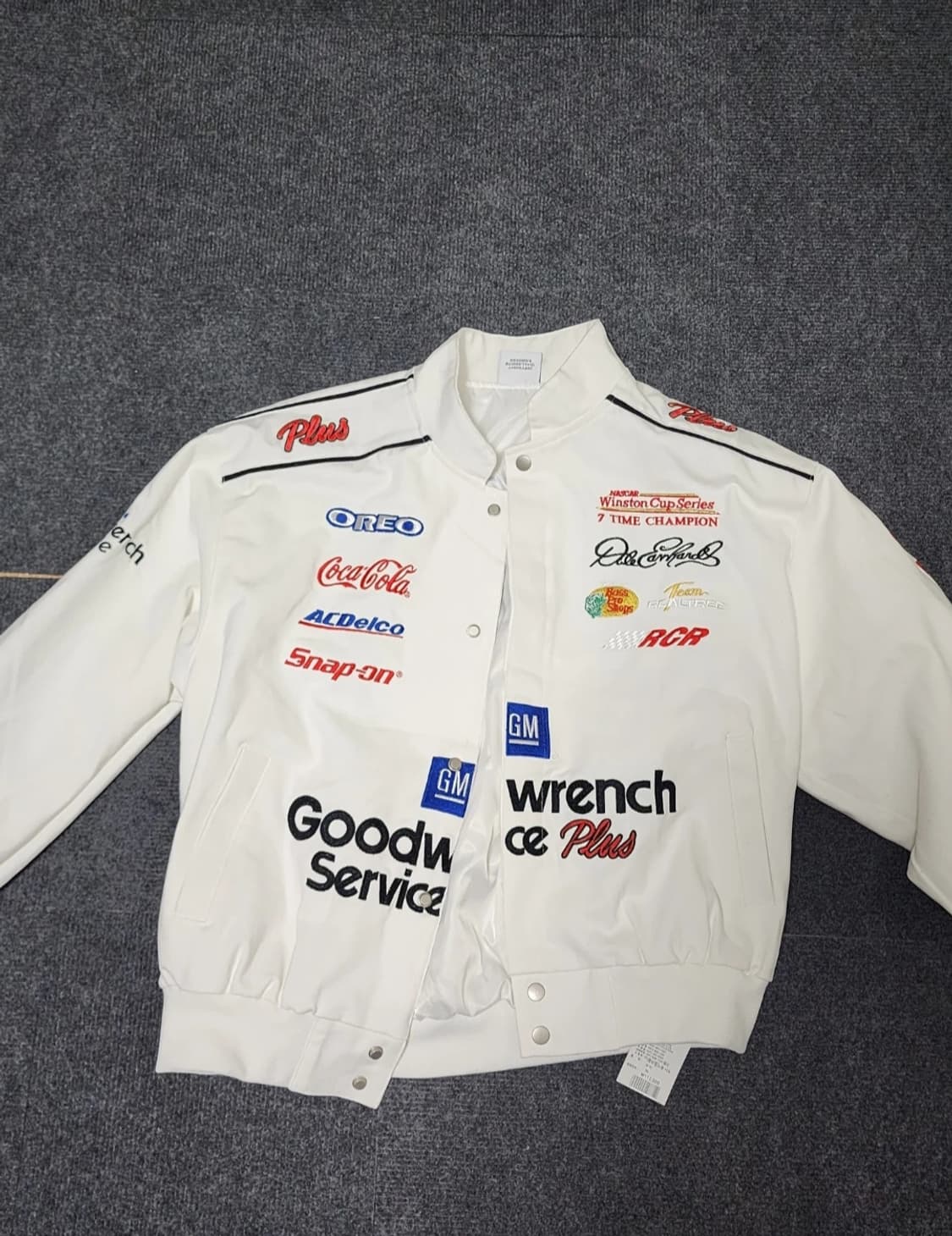 화이트 굿wrench 레이싱 자켓 (새상품) 상품이미지1