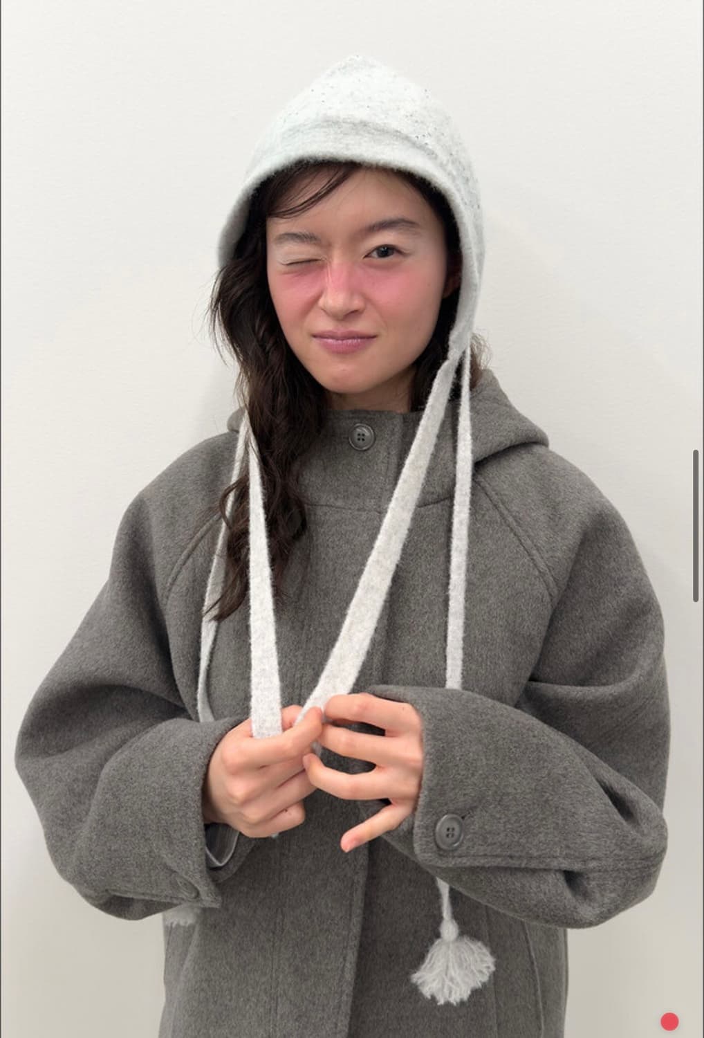 타입서비스 후디드 하프 코트 그레이 상품이미지6