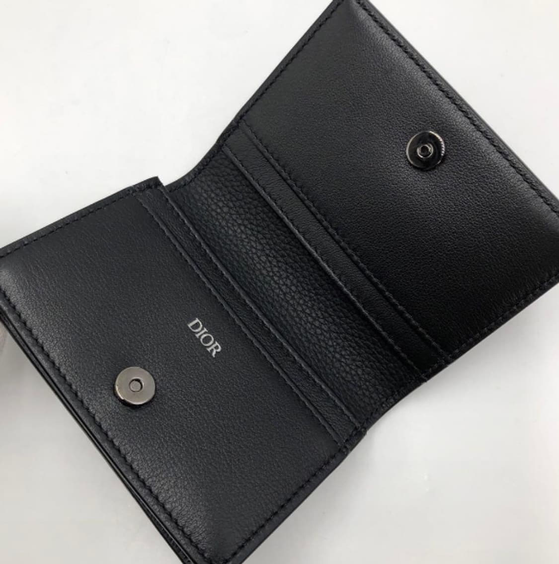 [정품] 디올 CD 아이콘 레더 카드지갑 블랙 풀구성품 상품이미지3