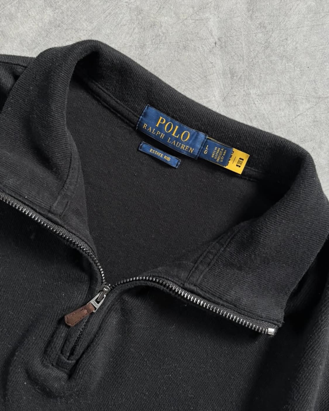 Polo 폴로 랄프로렌 신형 큐알 블랙 코튼 하프집업 상품이미지5