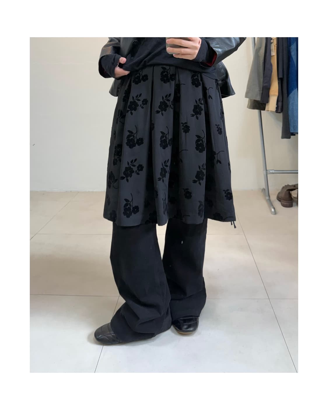 빈티지 미디 스커트 상품이미지2