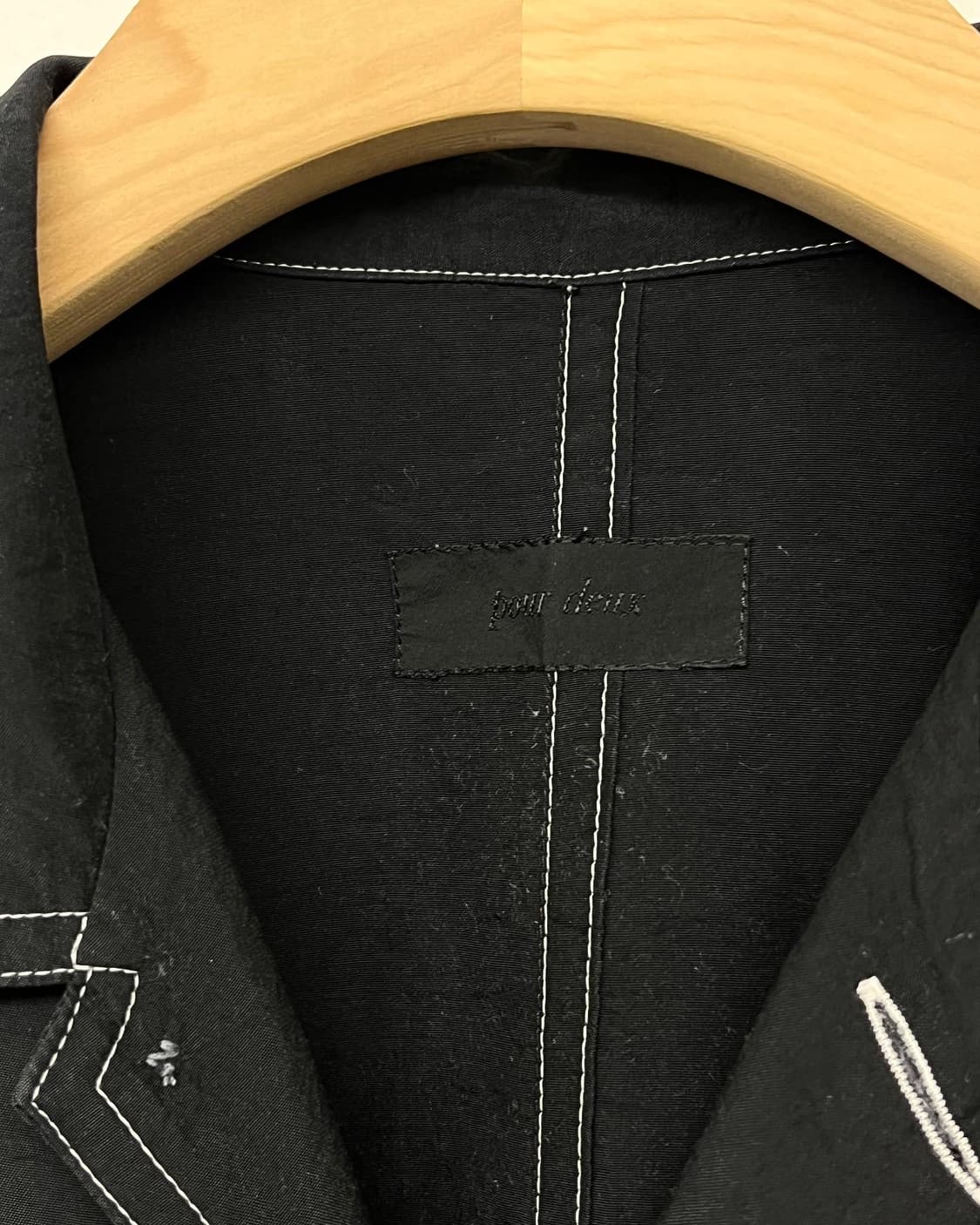 pour deux 블랙 셔츠 상품이미지4