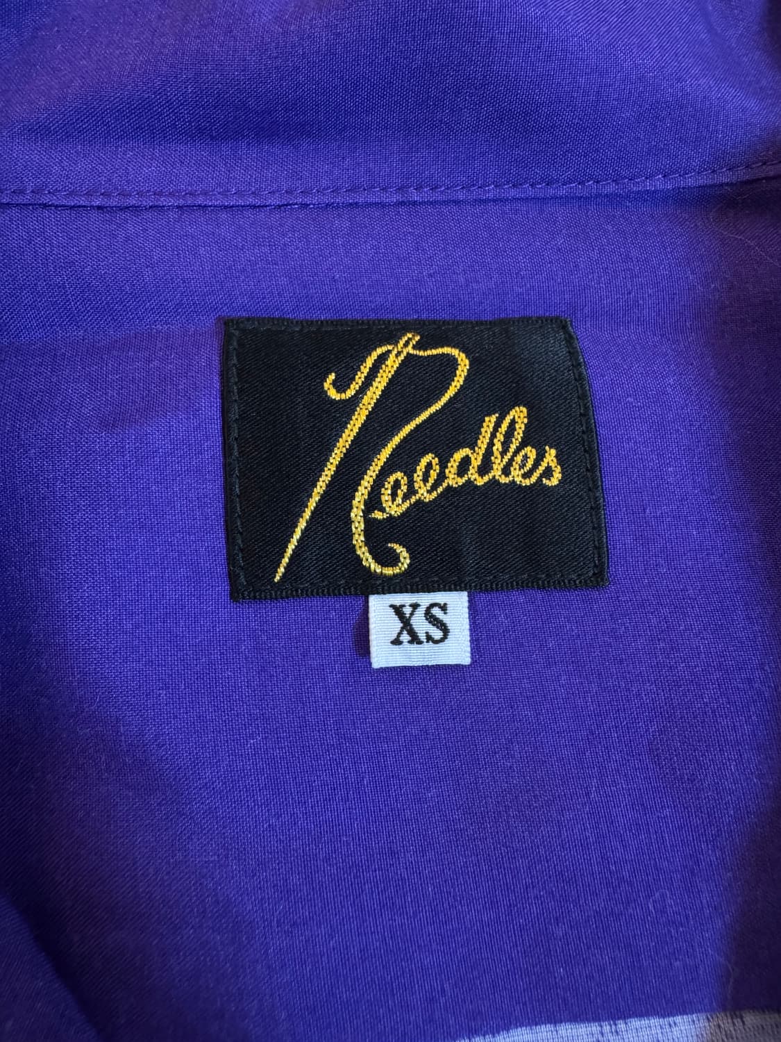 (XS)니들스 x 카에 다나카 빠삐용 반팔셔츠 퍼플 상품이미지4