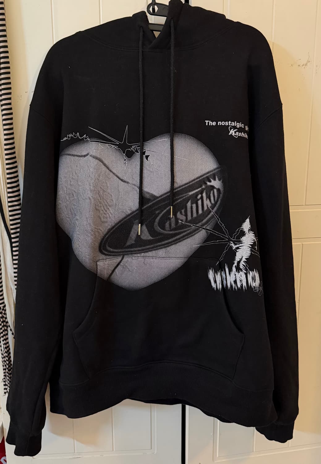 Kashiko Love Fluffy Hoodie 카시코 기모 후드 상품이미지2