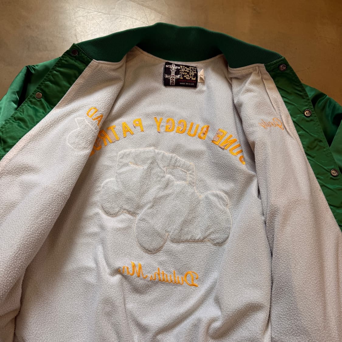 80s NORTH TRAIL MADE IN USA 라이트 바시티 자켓 상품이미지8