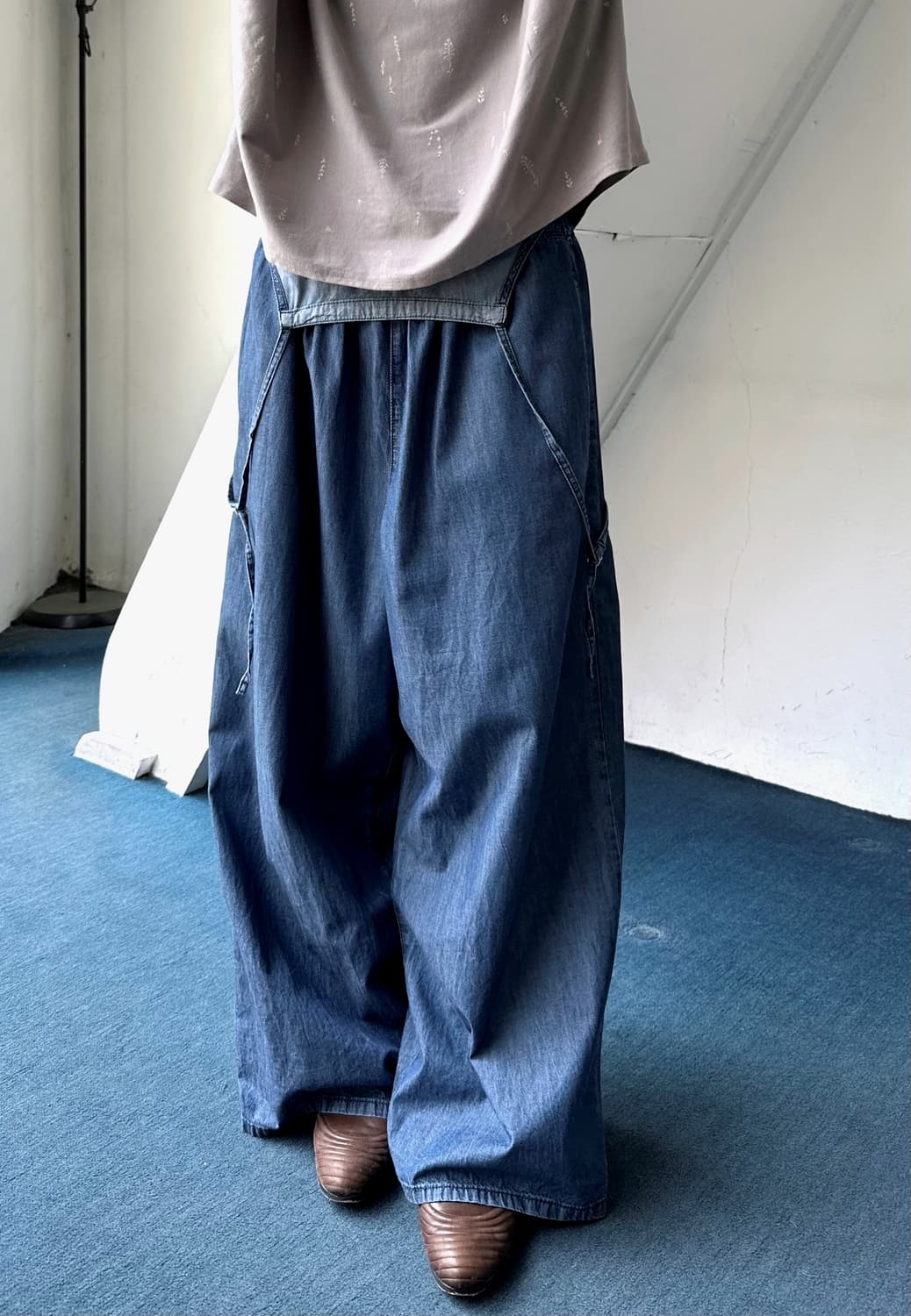 2way design easy overall denim 상품이미지9