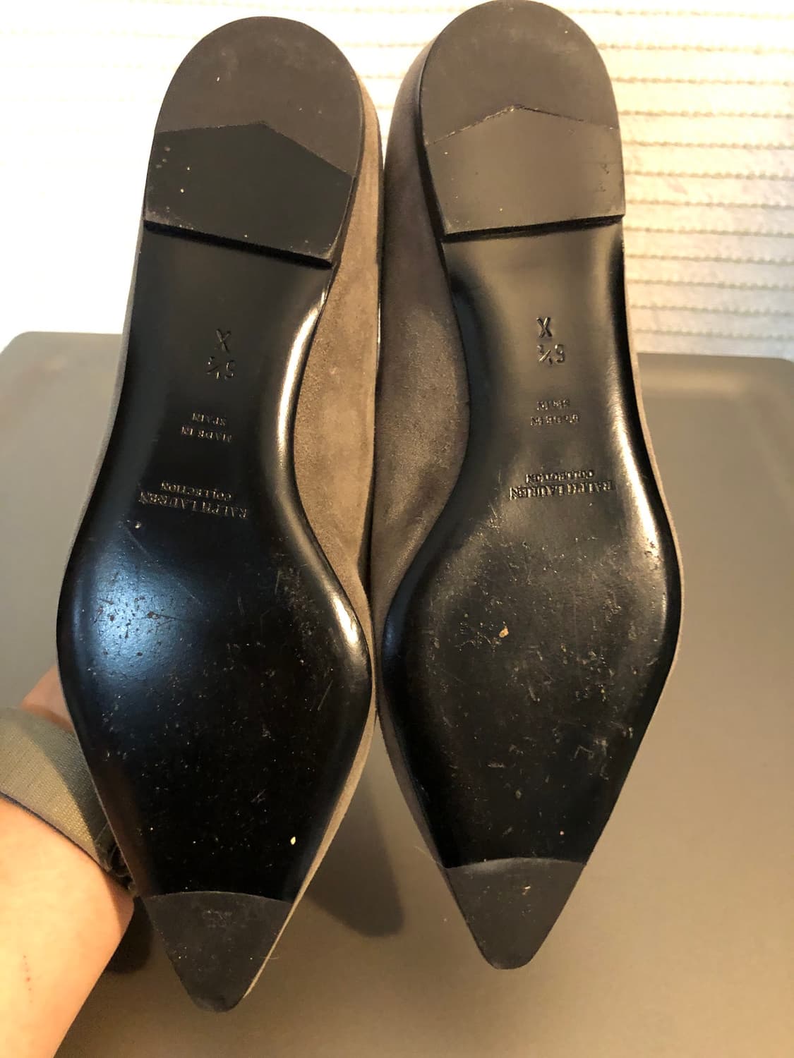 폴로 랄프로렌 퍼플라벨 스웨이드 플랫 슈즈 235 상품이미지3