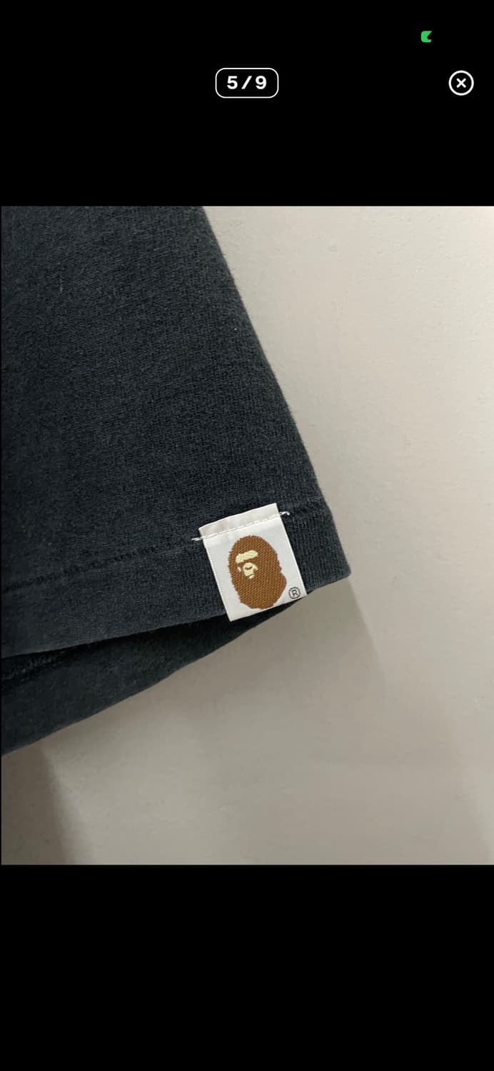 베이프 카모 빅 에이프 블랙 반팔 A3616 상품이미지4