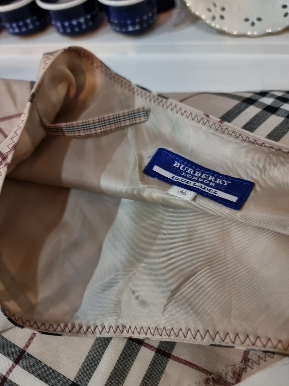버버리 블루라벨(BURBERRY BLUE LABEL) 체크 언밸런스치마 상품이미지5