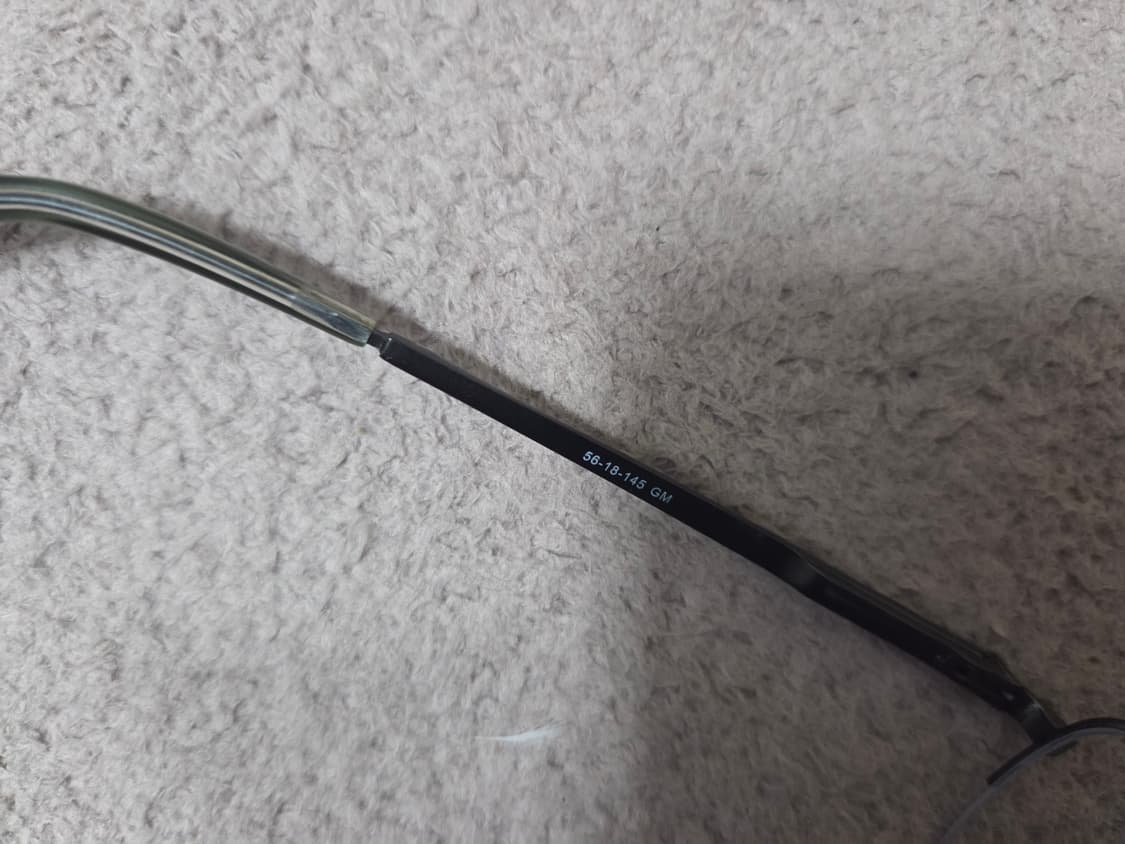 빈티지 반무테 안경 상품이미지3