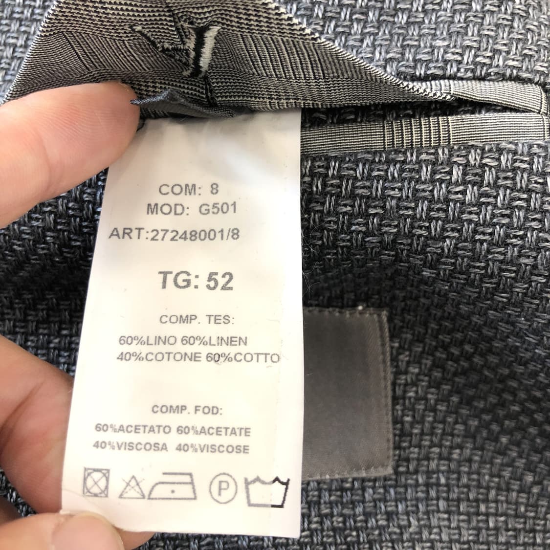 벨그라비아 이태리 혼방자켓 100 사이즈 상품이미지8