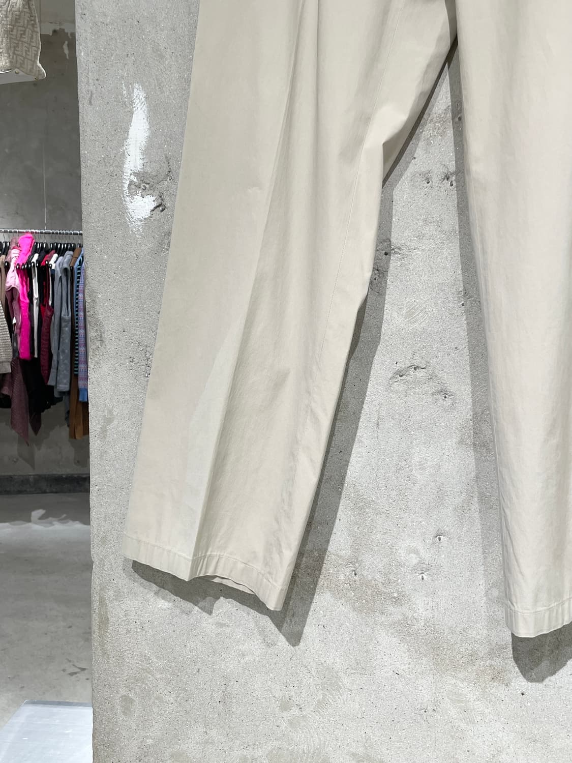 프라다 라이트 베이지 코튼 팬츠 상품이미지4