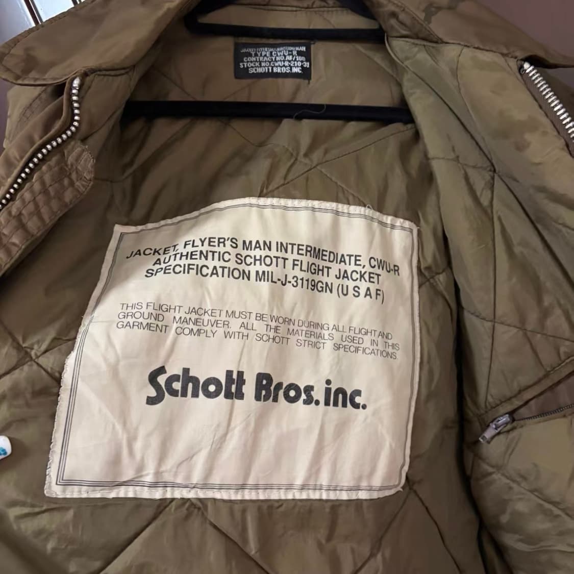 Schott 70-80s 오리지널 플라이트 자켓 상품이미지4