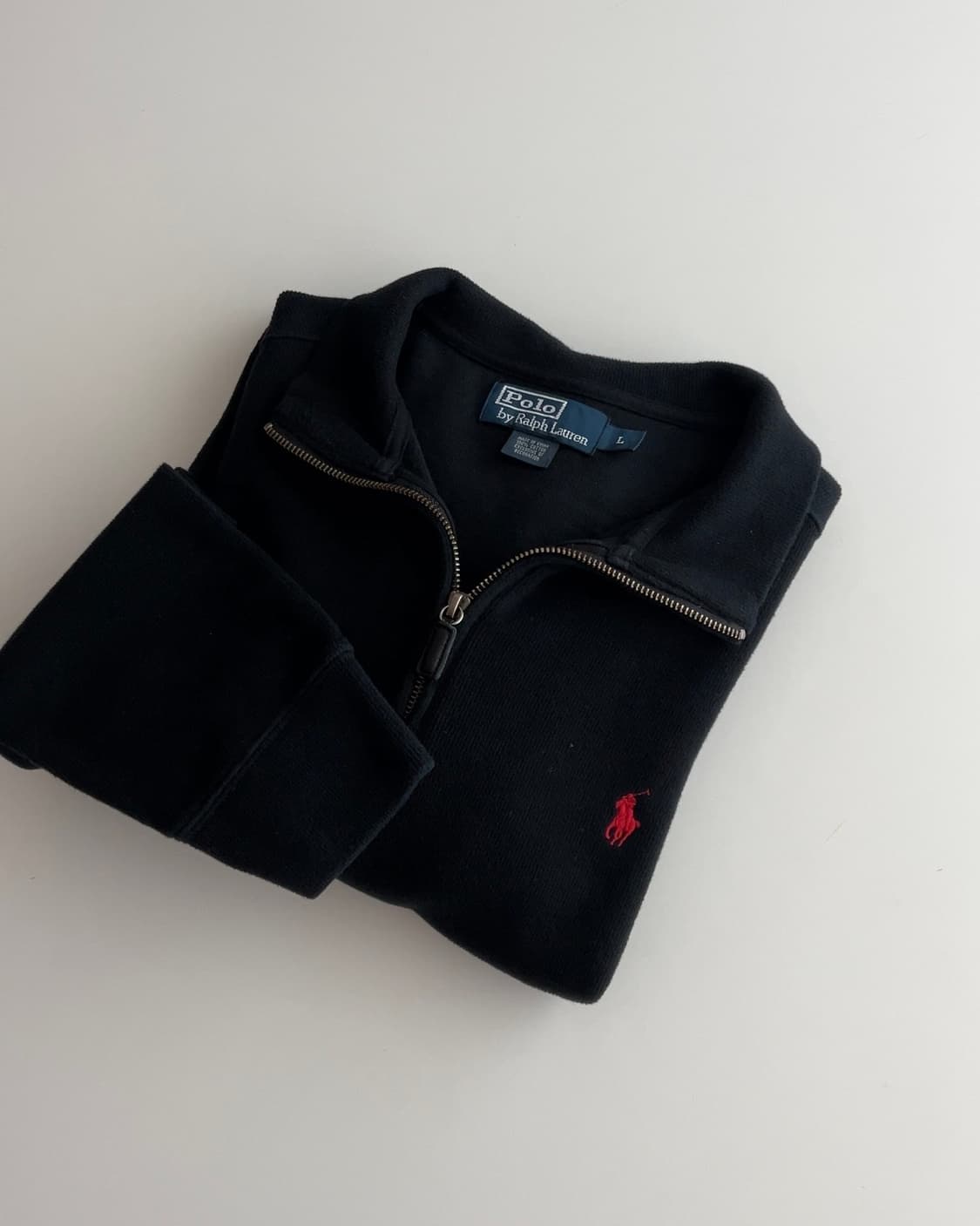 폴로 랄프로렌 블랙 쿼터 집업 L 상품이미지1