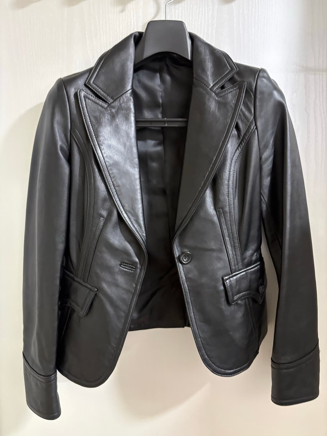 sally&john 램스킨 레더자켓 55사이즈 상품이미지1