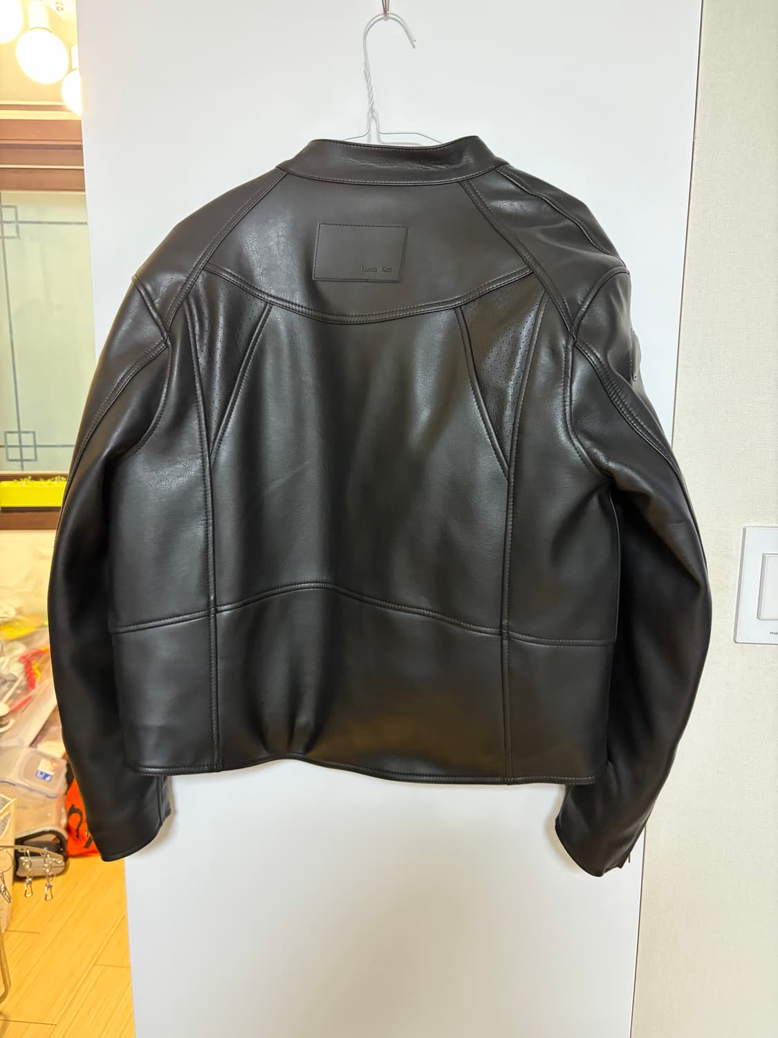 마뗑킴 레더 바이커 퀼팅 자켓 s사이즈 상품이미지4