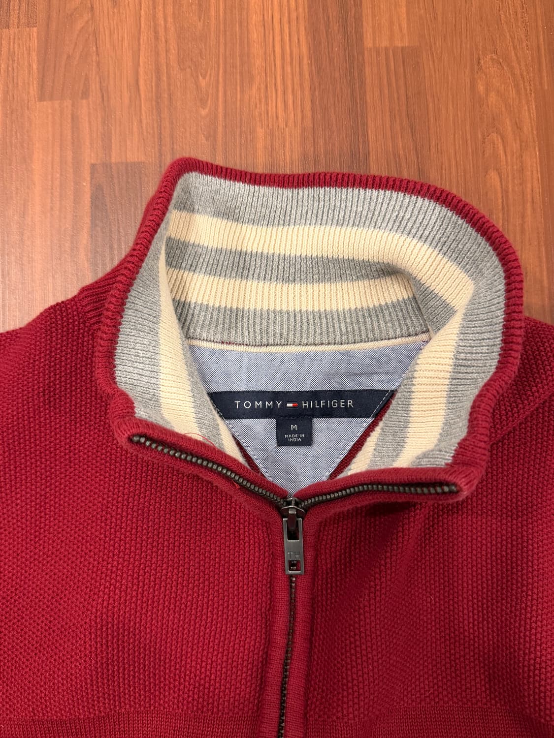 Tommy Hilfiger 타미힐피거 하프넥 쿼터 집업 니트 상품이미지9