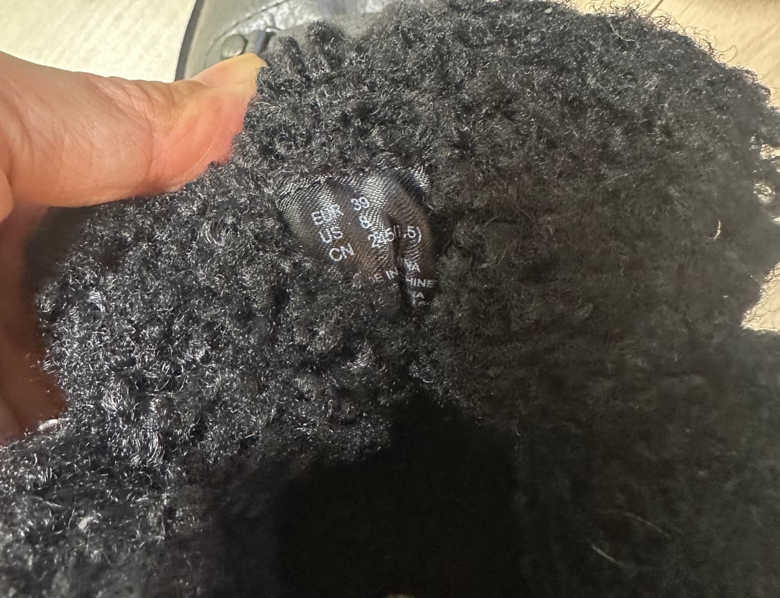 H&M 회색 퍼 방한 부츠 245 새상품 수준 상품이미지5