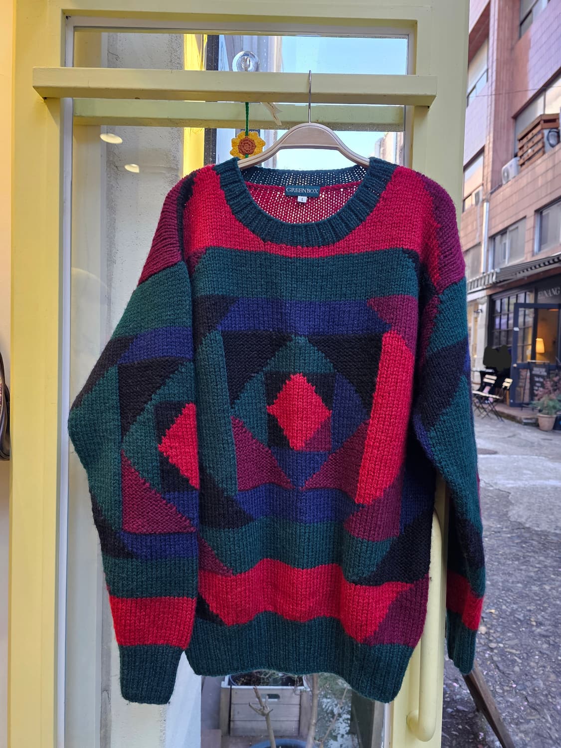 GreenBox 기하학패턴 울니트 상품이미지3