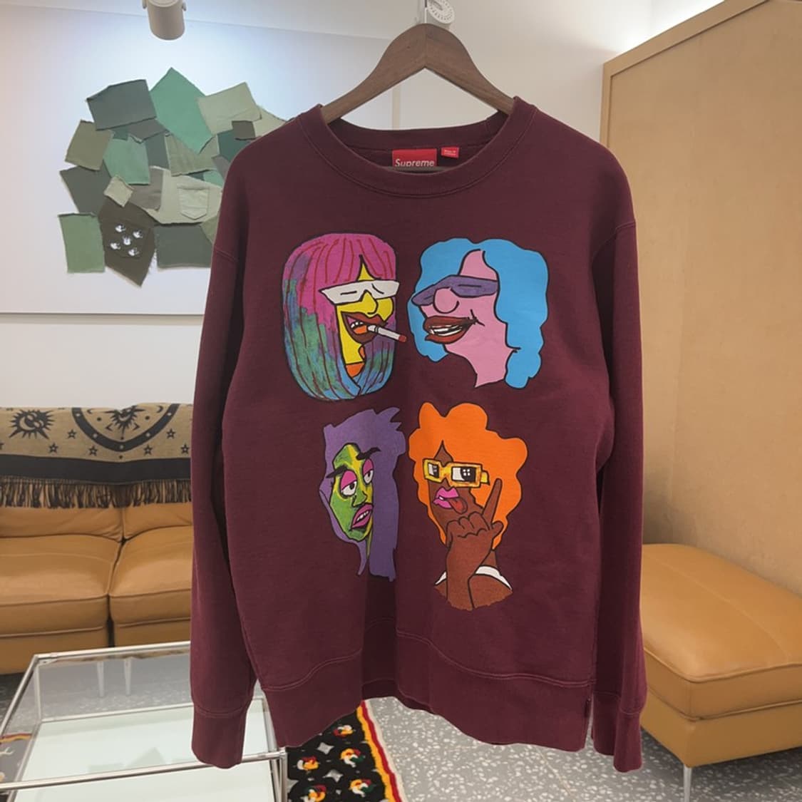 슈프림 올드스쿨 곤즈 헤드 크루넥 기모 맨투맨 XL C06606 상품이미지3