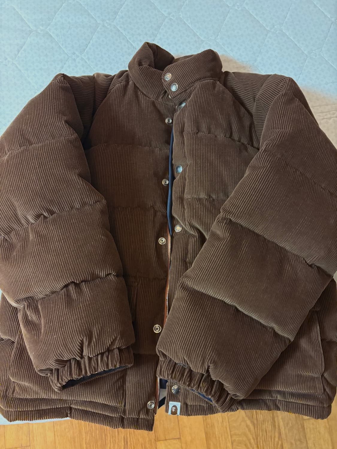 베이프 코듀로이 패딩 상품이미지1