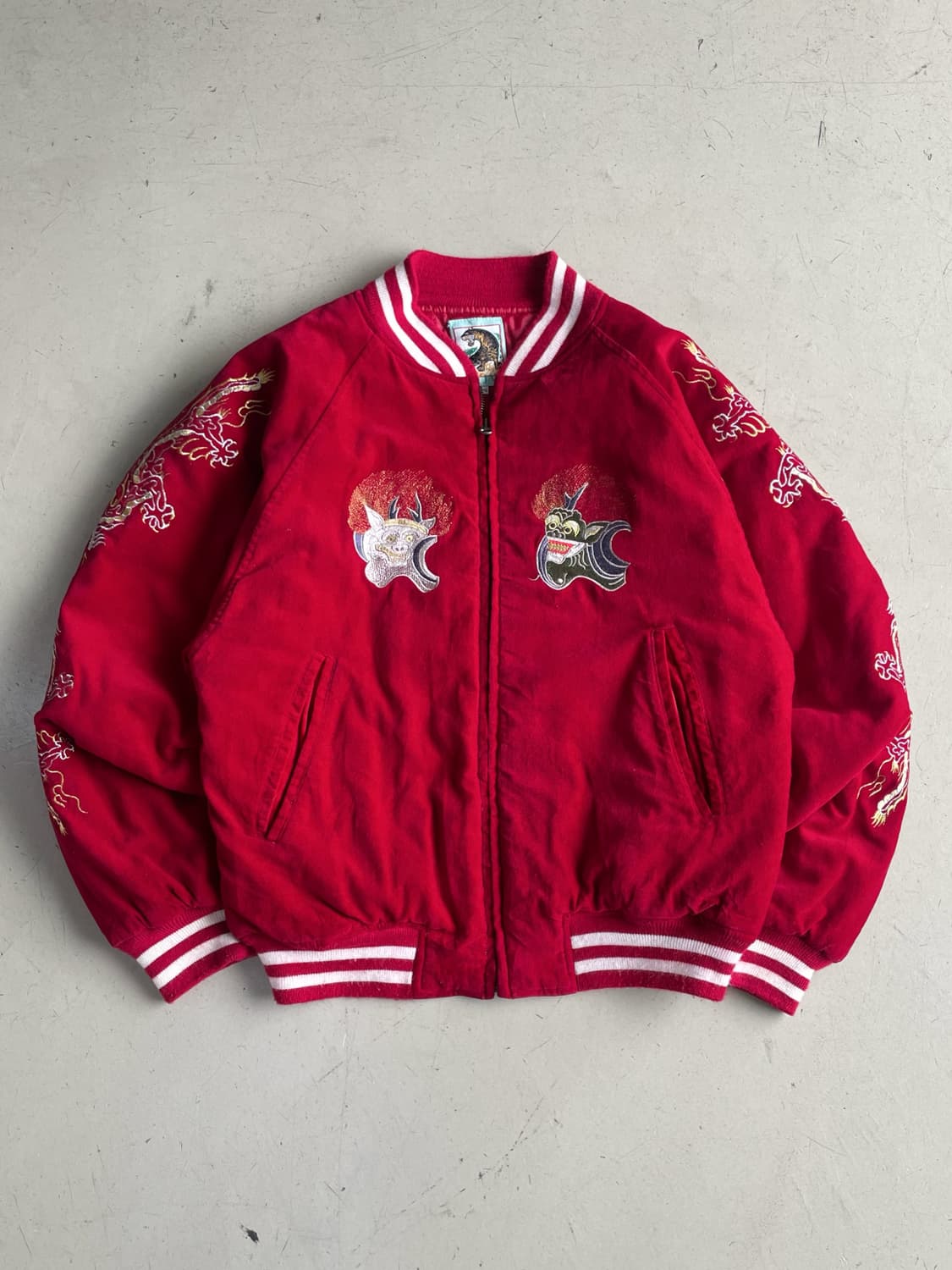 Jake 풍신&뇌신 재패니즈 오리엔탈 수베니어 벨루어 스카쟌 상품이미지4