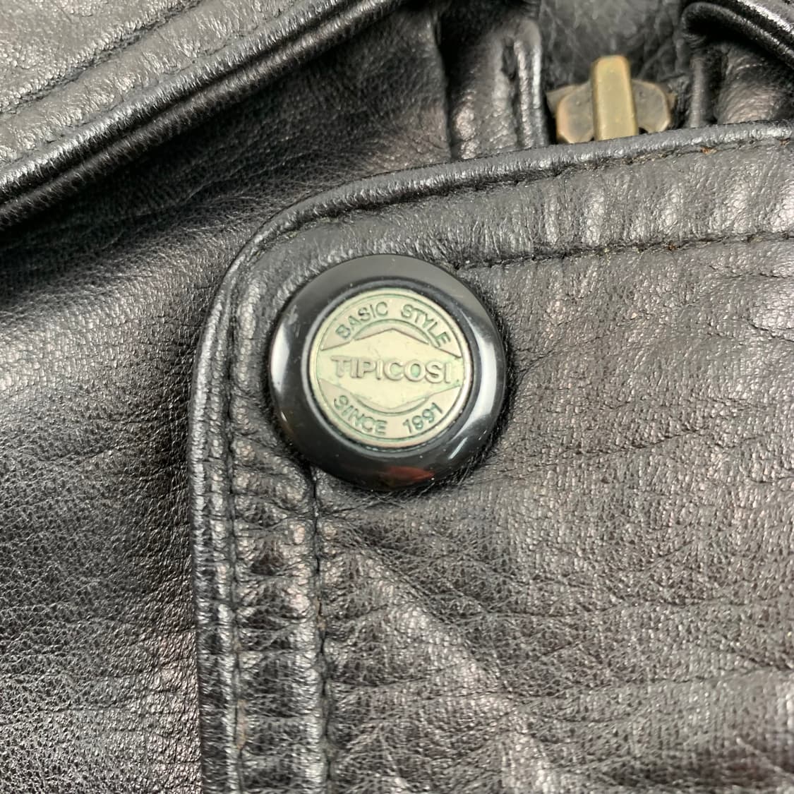 90s 티피코시 양가죽 봄버자켓 블랙  상품이미지5