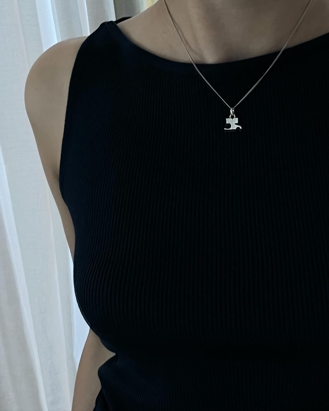 꾸레쥬 실버925목걸이 상품이미지9