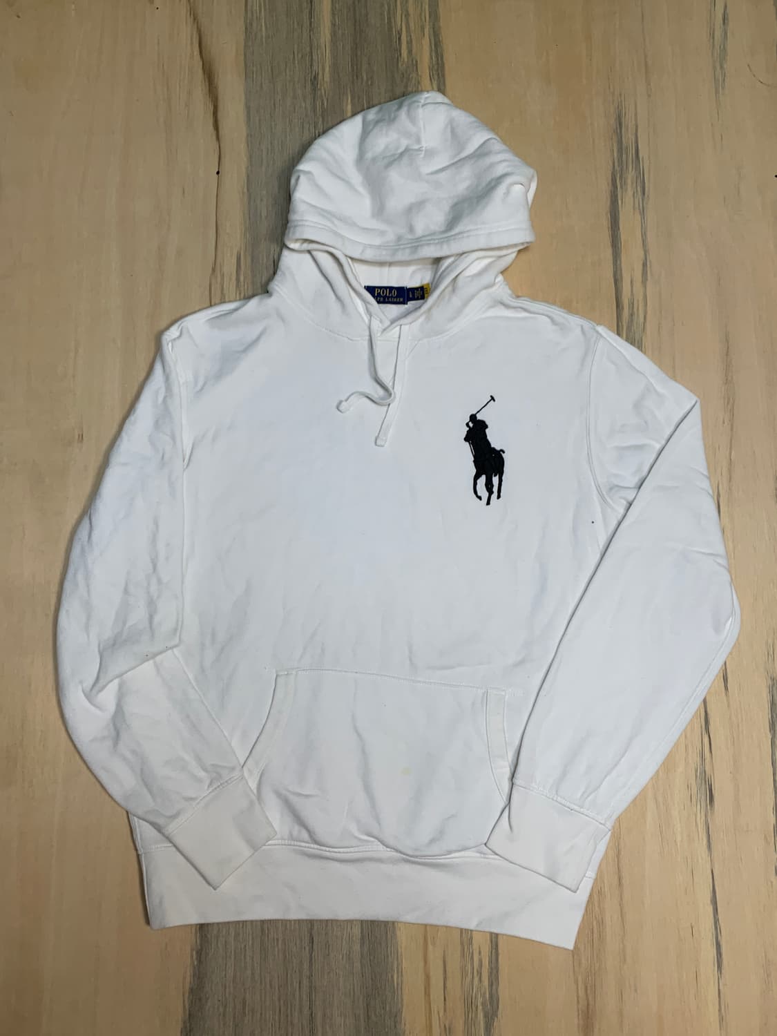 대대장 폴로 랄프로렌 화이트 빅포니 후드티 L 상품이미지2