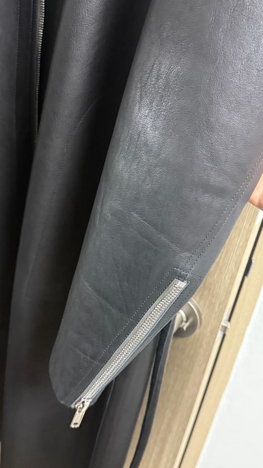 21aw 릭오웬스 가죽롱코트 50사이즈 신세계발정품 상품이미지6