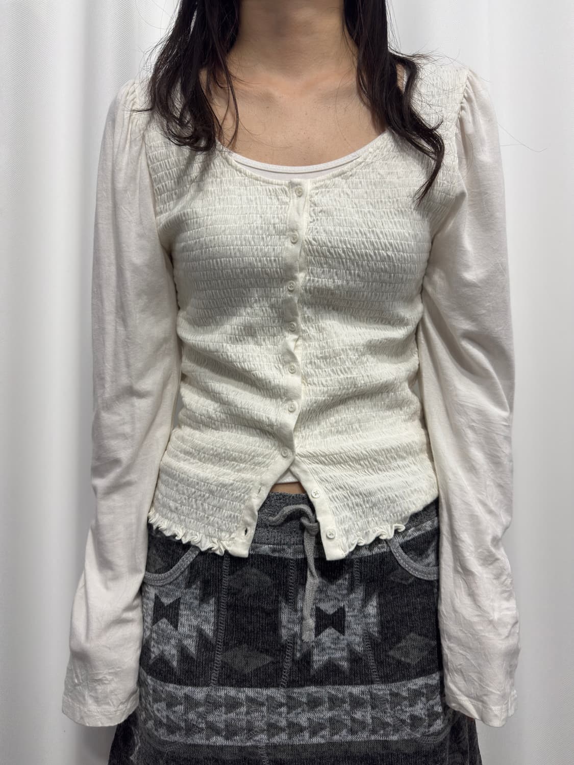 gap white cardigan 상품이미지1