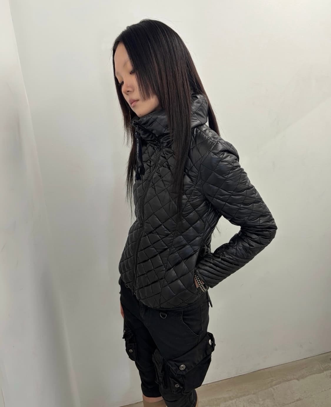 아야즈 스튜디오 빈티지 블랙 슬림 자켓 상품이미지3