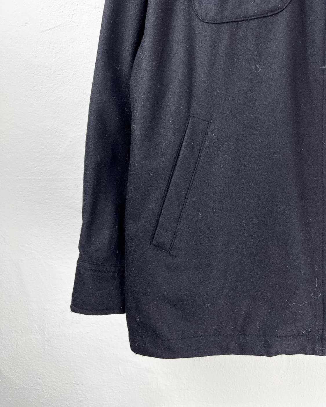 팬들턴 블랙 울 혼방 포켓 집업 자켓 상품이미지3