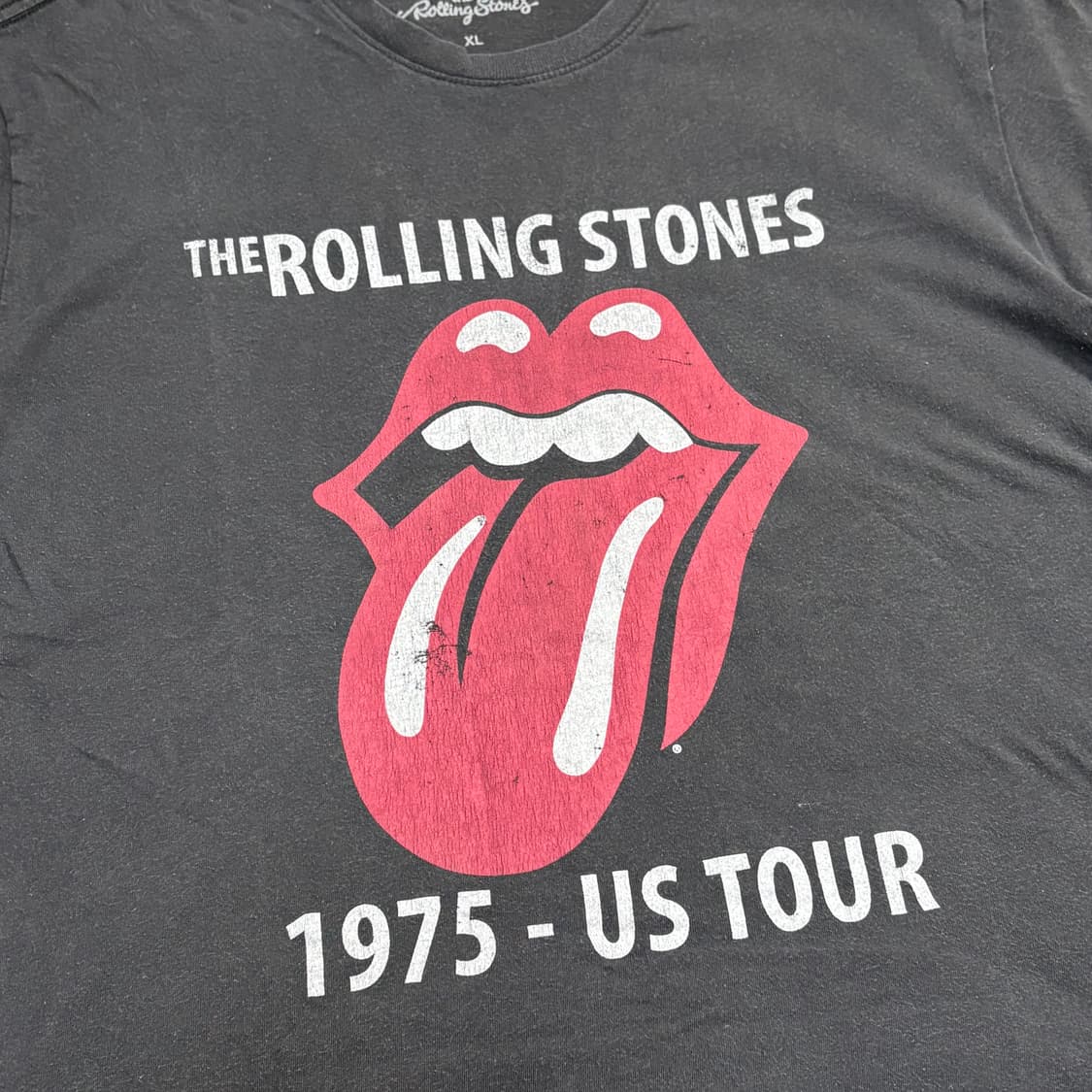 롤링스톤즈 1975 US Tour 티셔츠 faded 상품이미지2