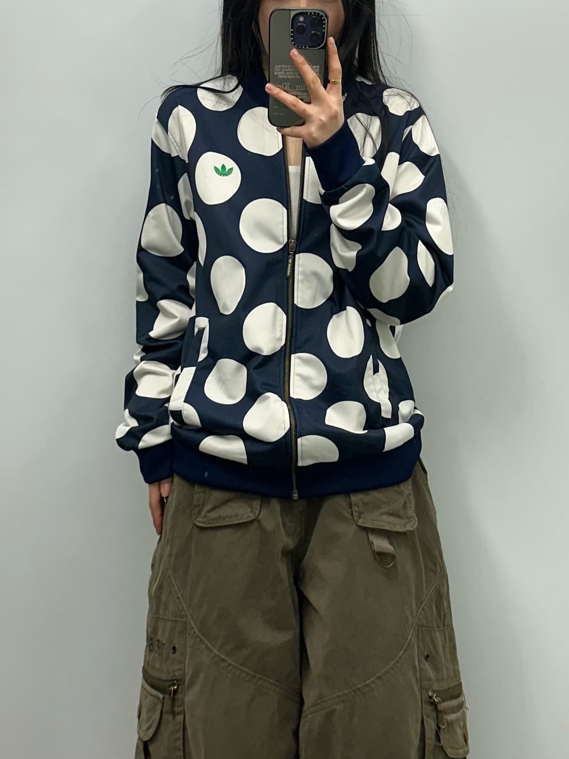 아디다스 도트 패턴 트랙탑 져지 상품이미지1