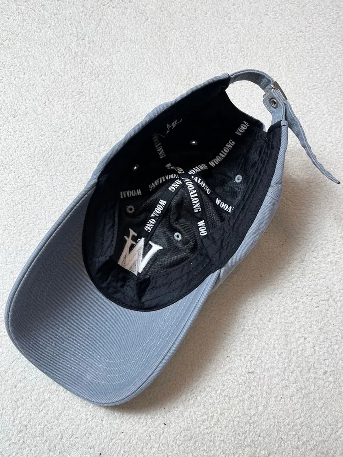 우알롱 시그니처 블랙 볼캡 Q1246 상품이미지5