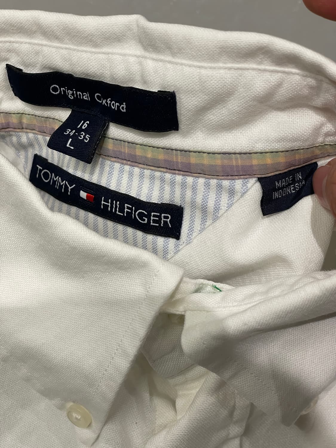 타미힐피거 코튼 화이트 셔츠 상품이미지5