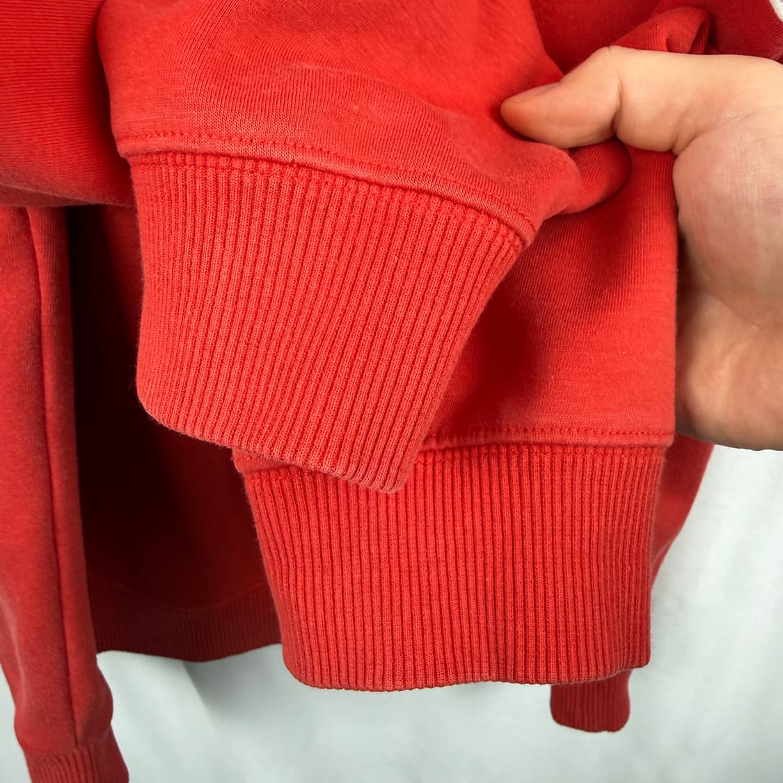 (100) 디스커버리 하프집 맨투맨 레드 상품이미지4