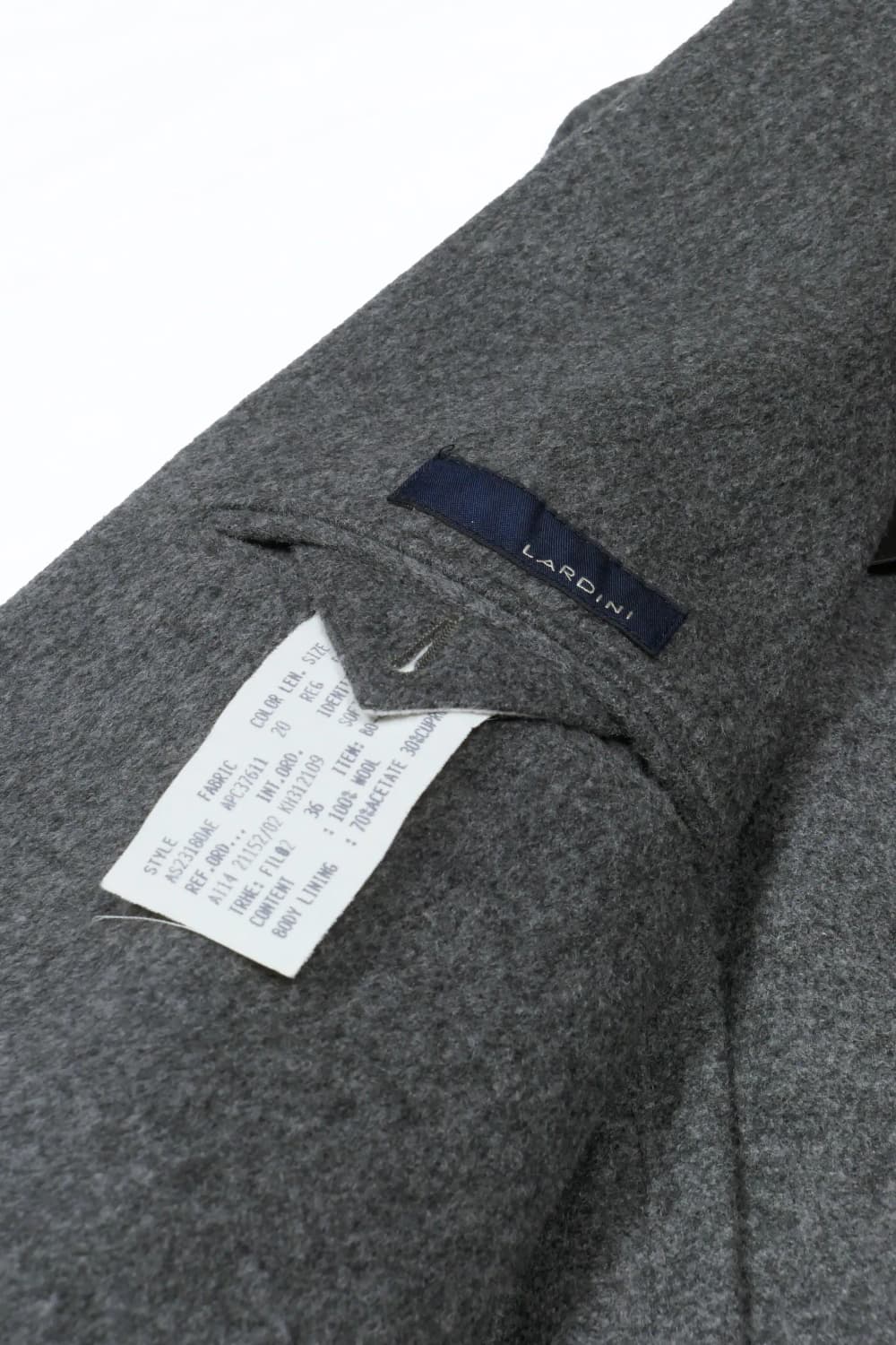 라르디니 × 로로피아나 울 싱글 코트 상품이미지8