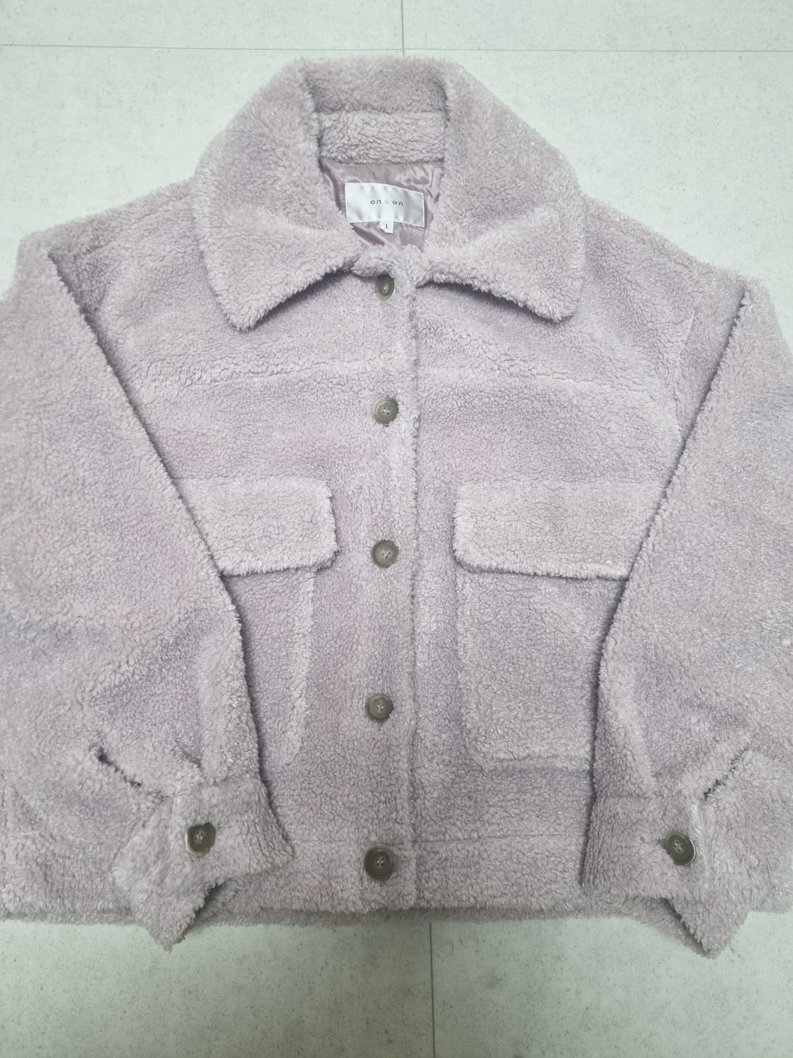 온앤온 뽀글이 테디베어 점퍼 (차정원 착용) 상품이미지6