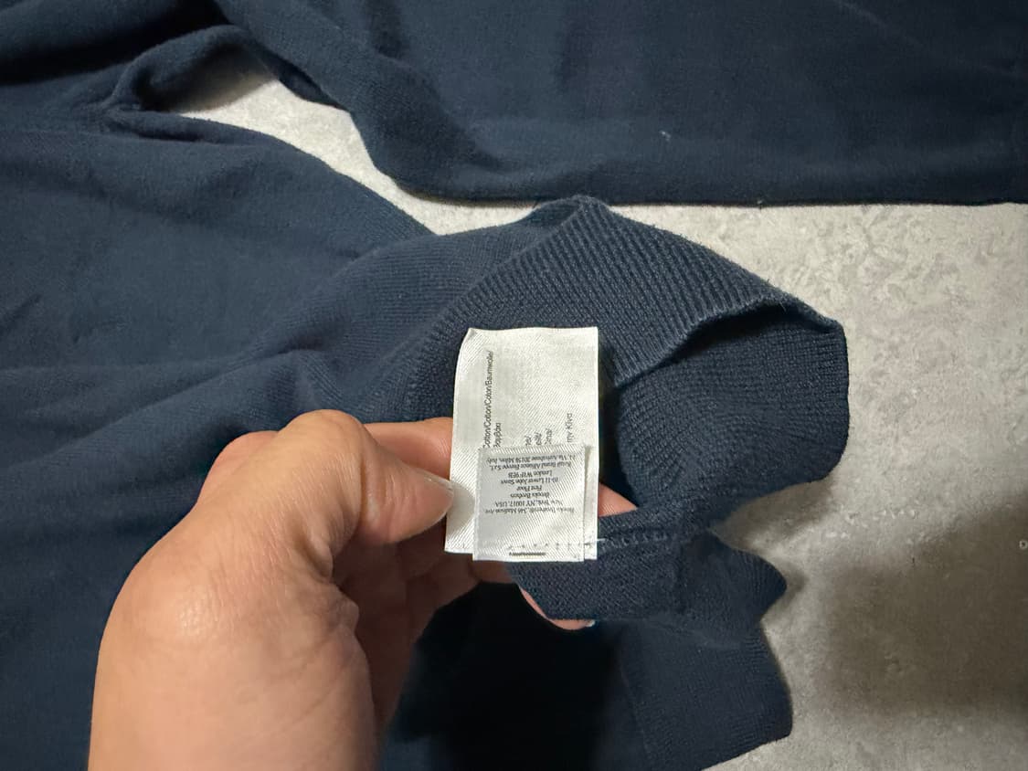 브룩스브라더스 네이비컬러 빈티지 코튼 니트  100size   상품이미지5