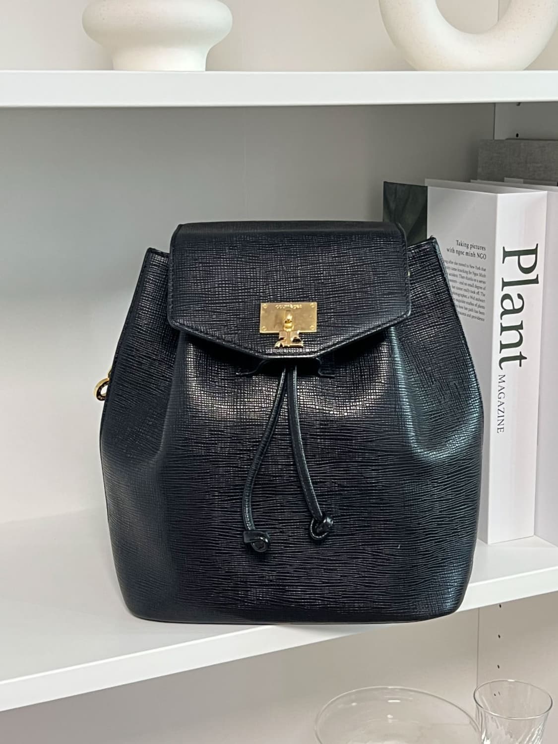 courreges / 꾸레쥬 블랙 사피아노 백팩  상품이미지2