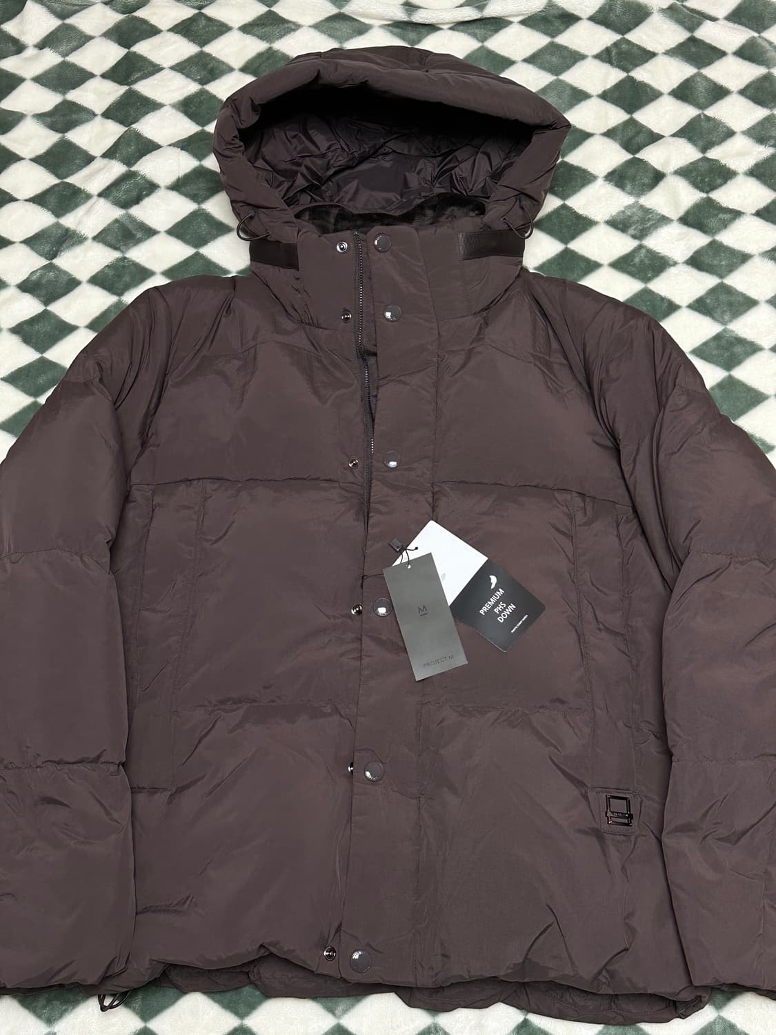 [새상품]프로젝트엠 덕다운 패딩 브라운 100 상품이미지1