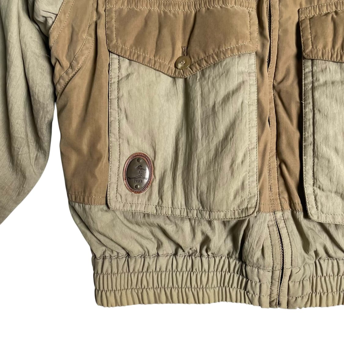 Dolce 탈부착가능한 코튼 나일론 봄버  상품이미지5