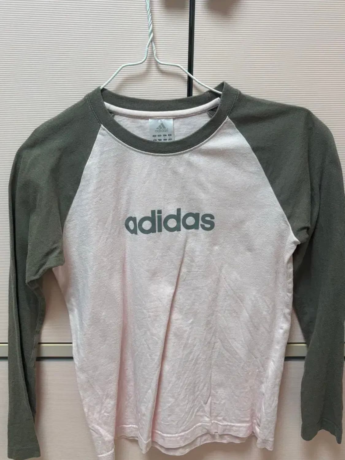 아디다스 딸기우유 나그랑 롱슬리브 빈티지 stc 구매 상품이미지2