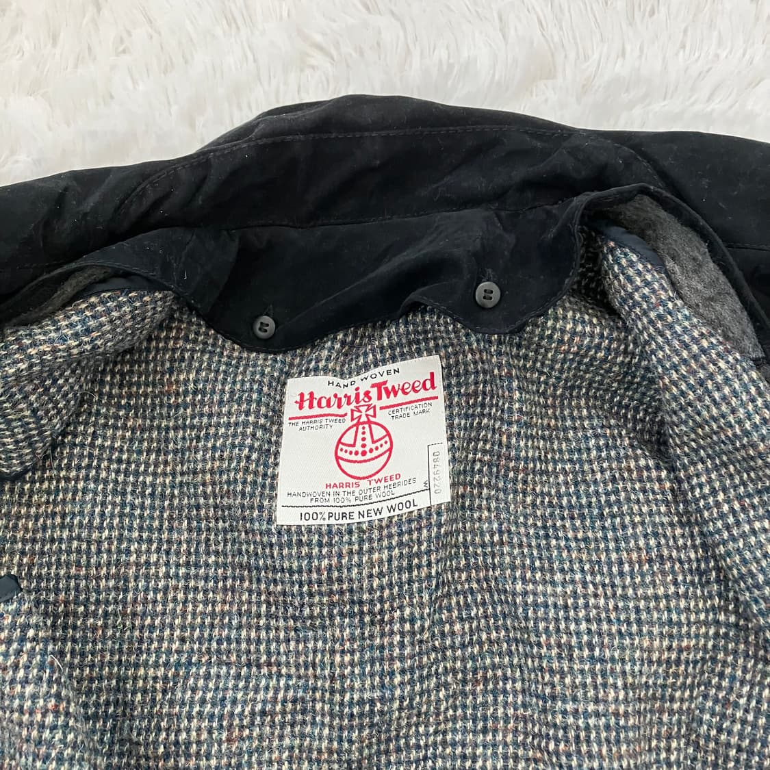 빈티지 헤리스 트위드 코트 y2k 스트릿 갸루 펑키 일본빈티지w-647 상품이미지3