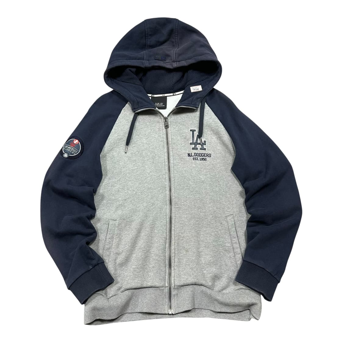 ✨ (만원 빈티지) MLB 배색 후드 집업  상품이미지1