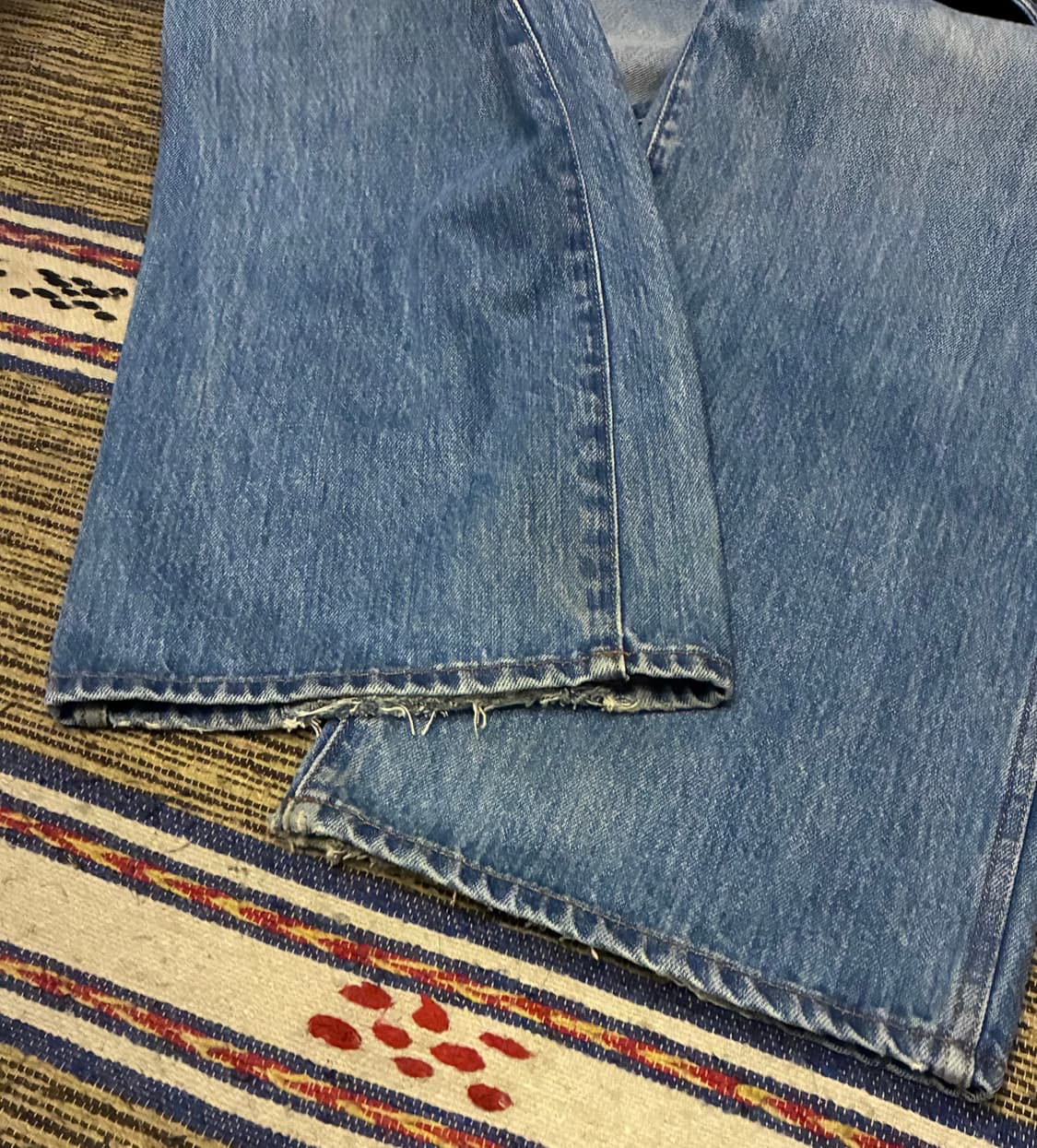 (S)RECTO 렉토 워시드 오가닉 와이드핏 데님팬츠 청바지 상품이미지4