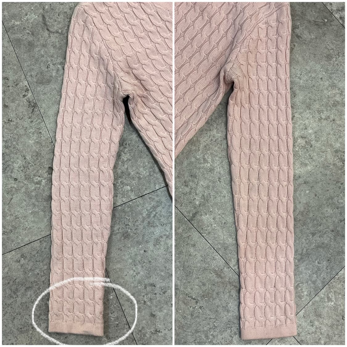 시스템 꽈배기 가디건 핑크 90 #csz2376 상품이미지7